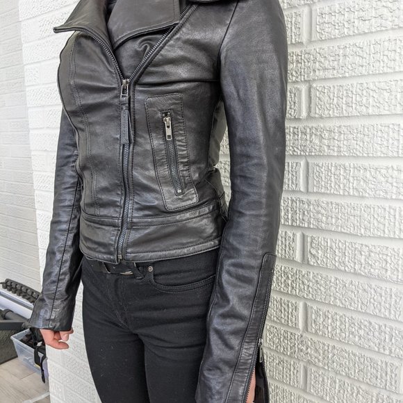 Mackage x Aritzia Kenya leather jacket XXS SOLD - Picture 2 of 4